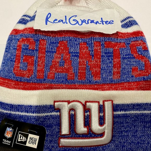 RARE 100% New Era New York Giants "Snowy Dayz"Sport Knit Hat NFL Winter Beanie